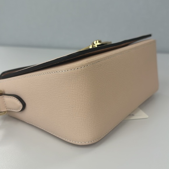 🔥🔥🔥Authentic Longchamp Le Pliage Heritage Blush Pink Leather Crossbody Bag - Picture 10 of 16